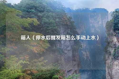 箱入（停水后醒发箱怎么手动上水）