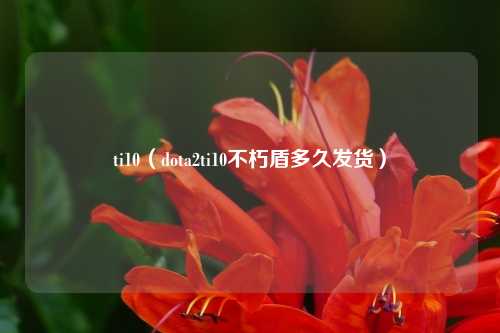 ti10（dota2ti10不朽盾多久发货）