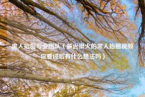 黑人抬棺专业团队（最近很火的黑人抬棺视频你看过后有什么想法吗）