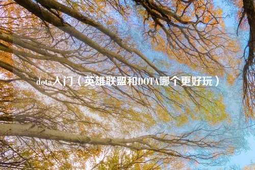 dota入门（英雄联盟和DOTA哪个更好玩）