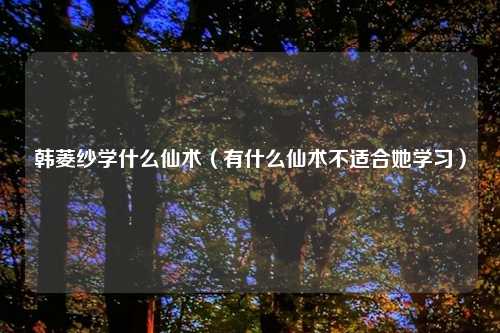 韩菱纱学什么仙术（有什么仙术不适合她学习）