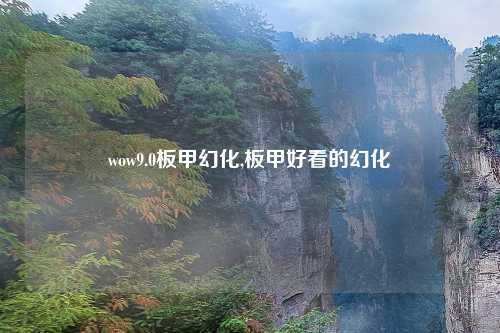 wow9.0板甲幻化,板甲好看的幻化