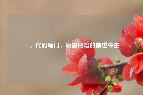 一、代码暗门，魔兽秘籍的前世今生