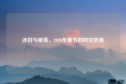 冰封与破茧，2020年春节的时空折叠