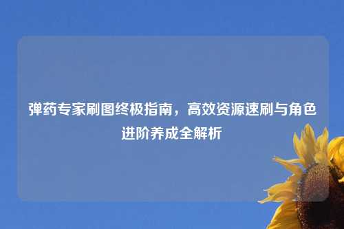 弹药专家刷图终极指南，高效资源速刷与角色进阶养成全解析