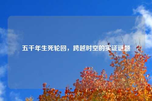 五千年生死轮回，跨越时空的实证谜题