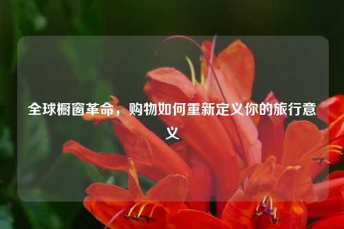全球橱窗革命，购物如何重新定义你的旅行意义