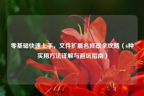 零基础快速上手，文件扩展名修改全攻略（6种实用方法详解与避坑指南）