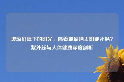 玻璃屏障下的阳光，隔着玻璃晒太阳能补钙？紫外线与人体健康深度剖析