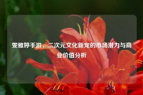雯雅婷手游，二次元文化新宠的市场潜力与商业价值分析