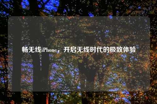 畅无线iPhone，开启无线时代的极致体验