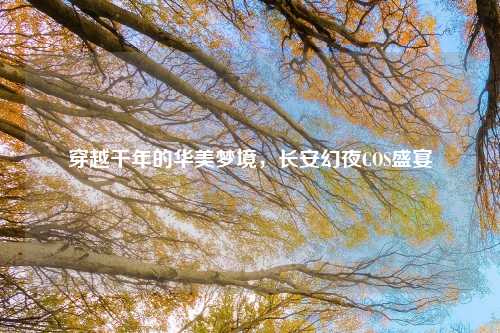 穿越千年的华美梦境，长安幻夜COS盛宴