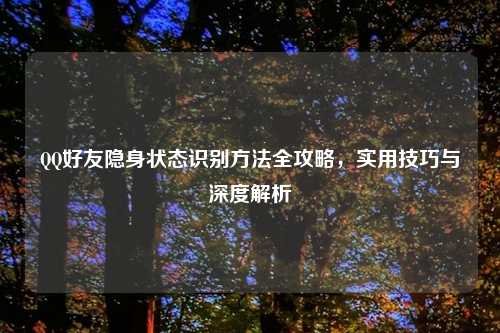 QQ好友隐身状态识别方法全攻略，实用技巧与深度解析