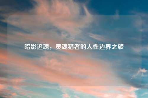 暗影追魂,灵魂猎者的人性边界之旅
