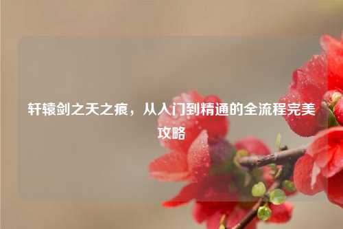 轩辕剑之天之痕，从入门到精通的全流程完美攻略