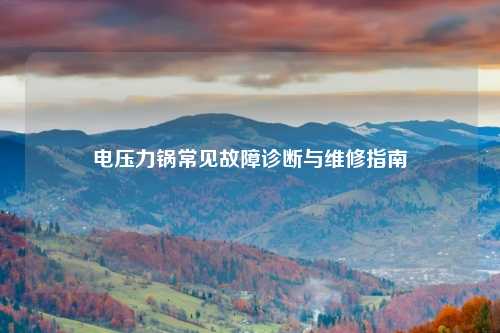 电压力锅常见故障诊断与维修指南