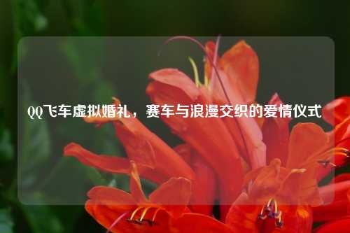 QQ飞车虚拟婚礼,赛车与浪漫交织的爱情仪式